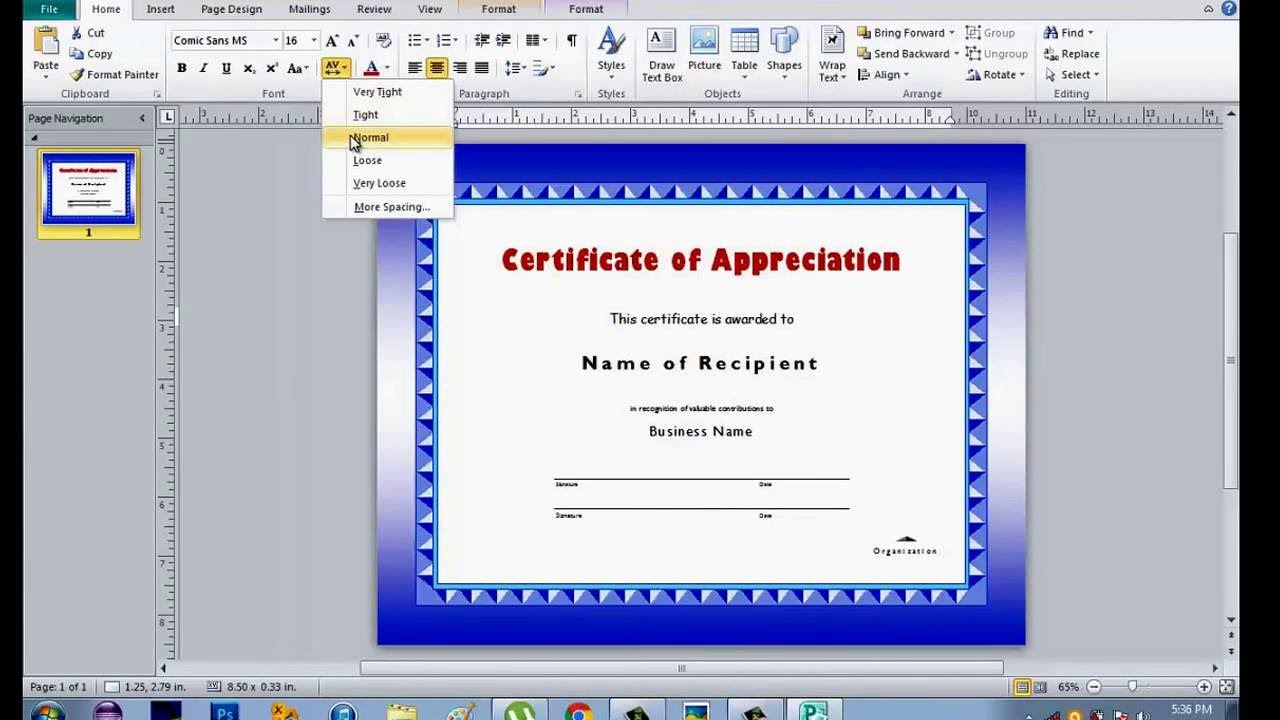 How to make Certificate using Microsoft Publisher