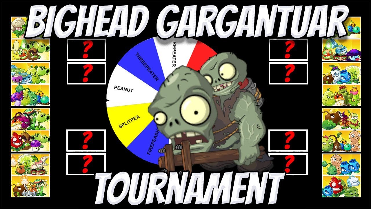 Big Head Gargantuar Tournament Round 1 - Plants vs Zombies 2 Epic MOD