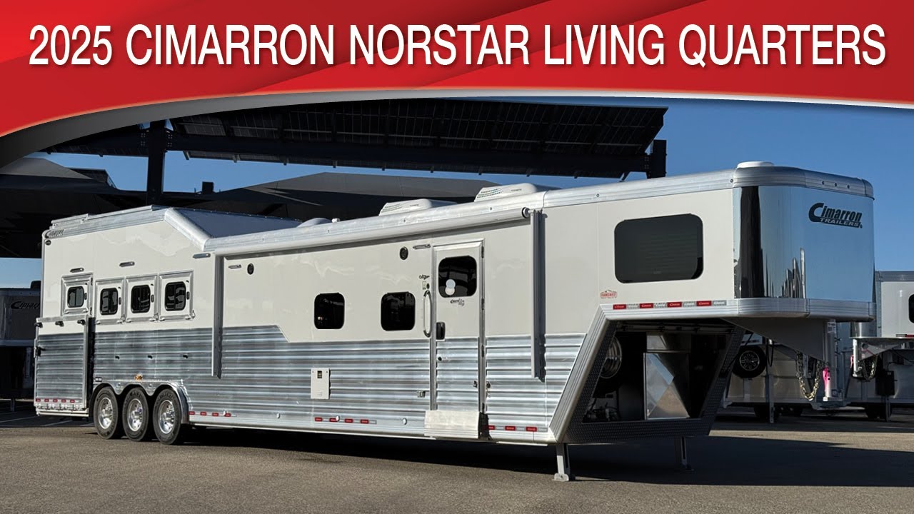 2025 Cimarron Norstar 4 Horse Living Quarters with the Advantage Of Air Ride And Starlink