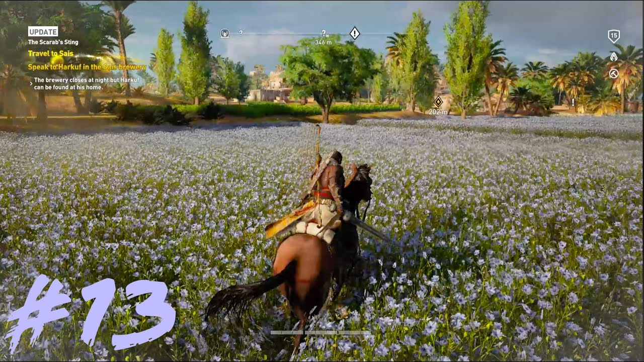 ASSASSIN'S CREED ORIGINS Walkthrough Gameplay Part 13- Travel to Sais (AC Origins)