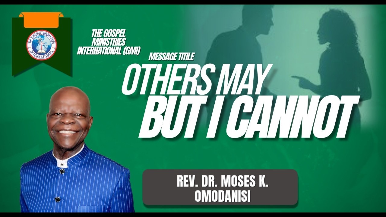 OTHERS MAY BUT I CANNOT
