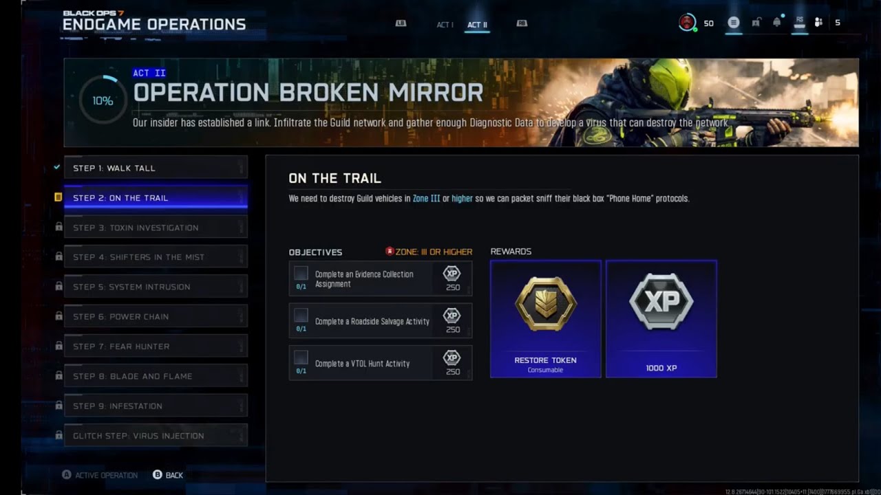 Black Ops 7 Warzone Endgame - Operation Broken Mirror Step 2 - On the Trail 