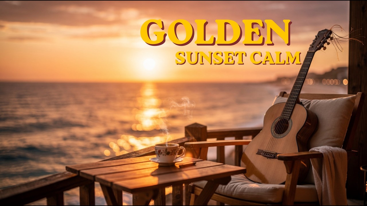 Golden Ocean Sunset 🌅 Calm Spanish Guitar & Oud | Evening Relaxation, Stress Relief After Work