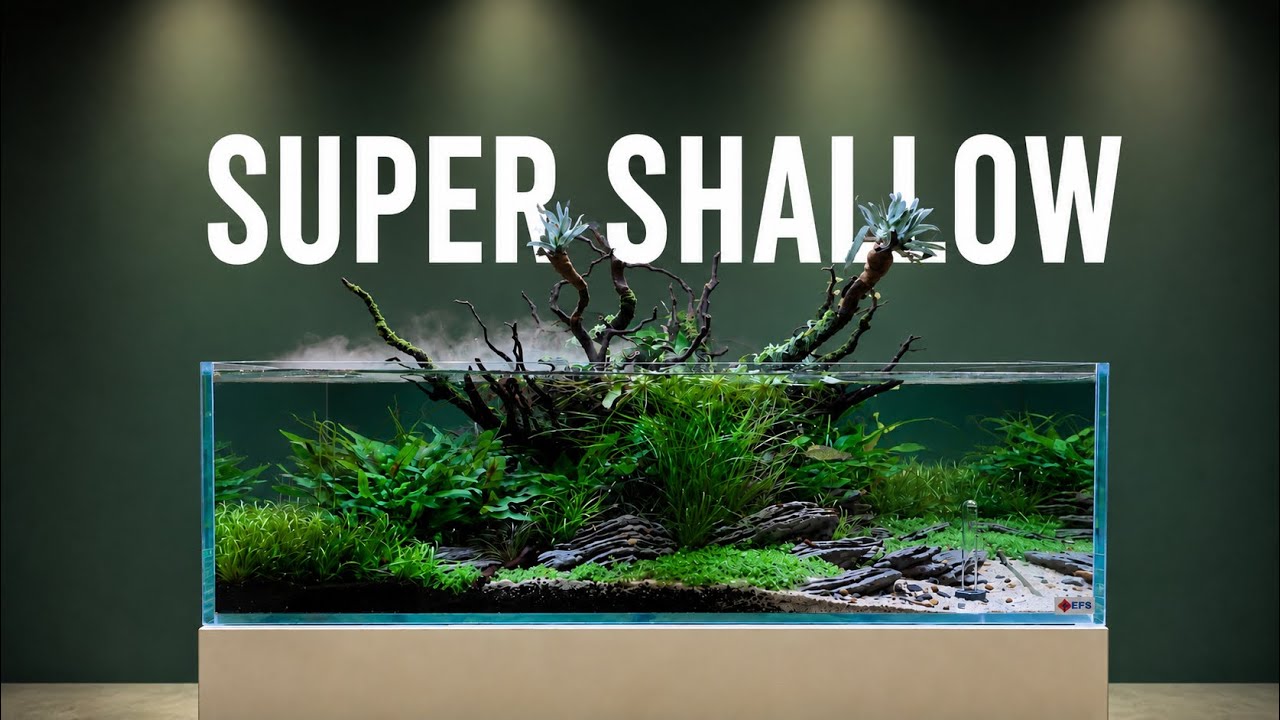 My Best Shallow Aquascape: Cinematic Step by Step Tutorial
