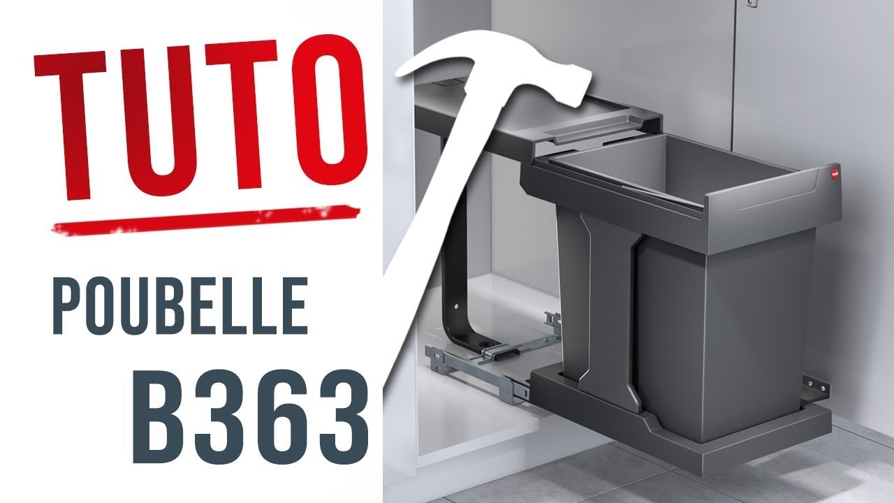 [Republication] Montage de la poubelle B363 pour meuble 400 mm – ouverture automatique