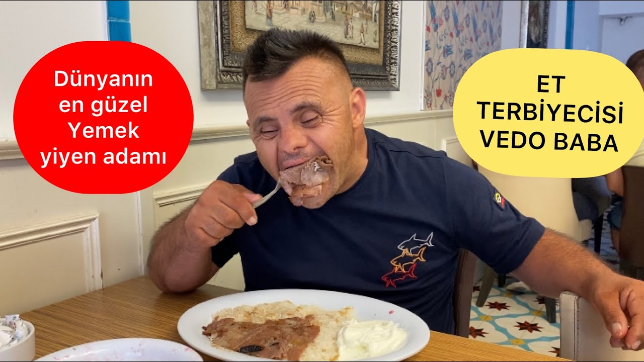 DÜNYANIN EN GÜZEL YEMEK YİYEN ADAMI.vedo baba #vedomurat #downsendromu #cznburak #nusretsteakhouse