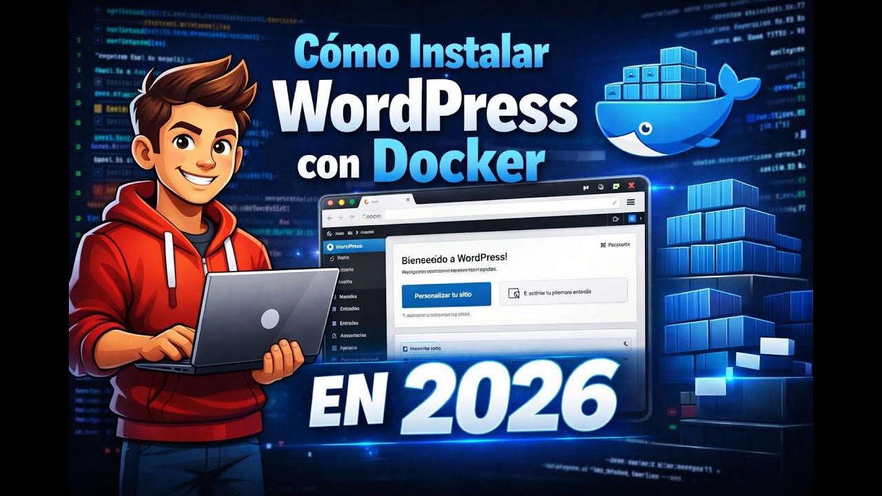 C&oacute;mo Instalar WordPress con Docker en 2026: Gu&iacute;a Paso a Paso para Desarrolladores Web