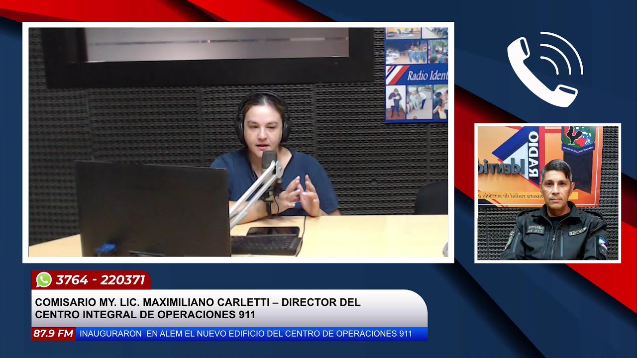 COMISARIO MY. LIC. MAXIMILIANO CARLETTI – DIRECTOR DEL CENTRO INTEGRAL DE OPERACIONES 911