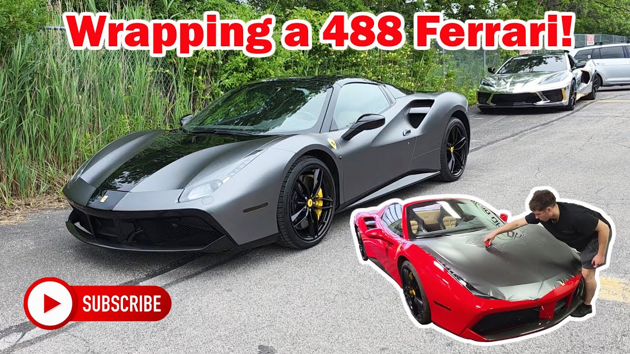 Wrapping a Ferrari 488 Spider!