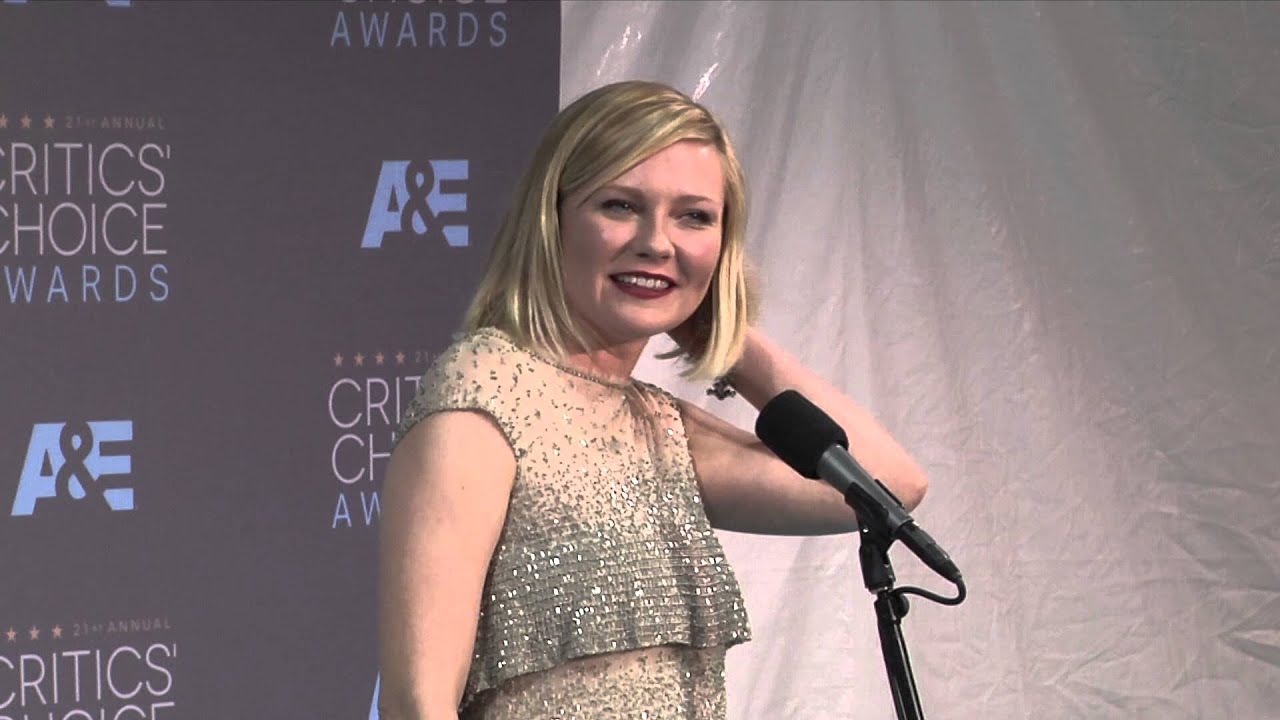 Kirsten Dunst Raw Pressroom at the 2016 Critics' Choice Awards