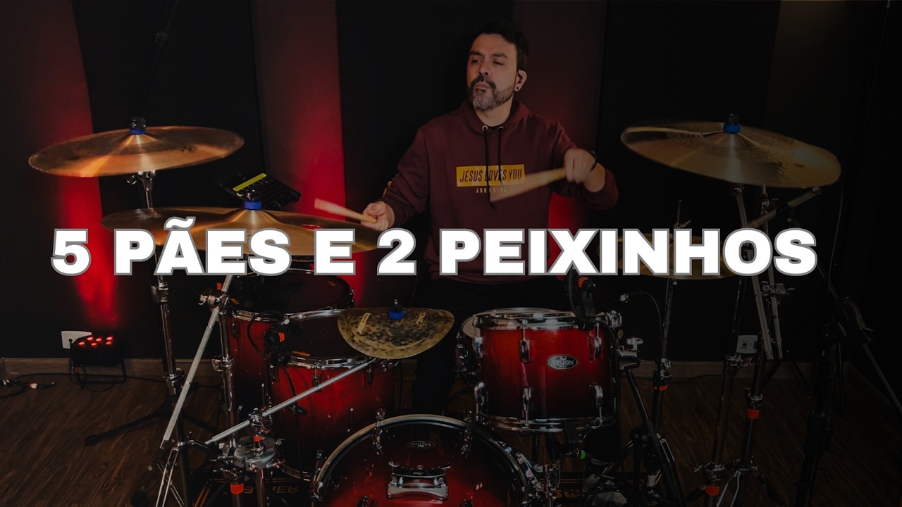 5 Pães e 2 Peixinhos | 4 POR 1 #jcbatera #drumcover