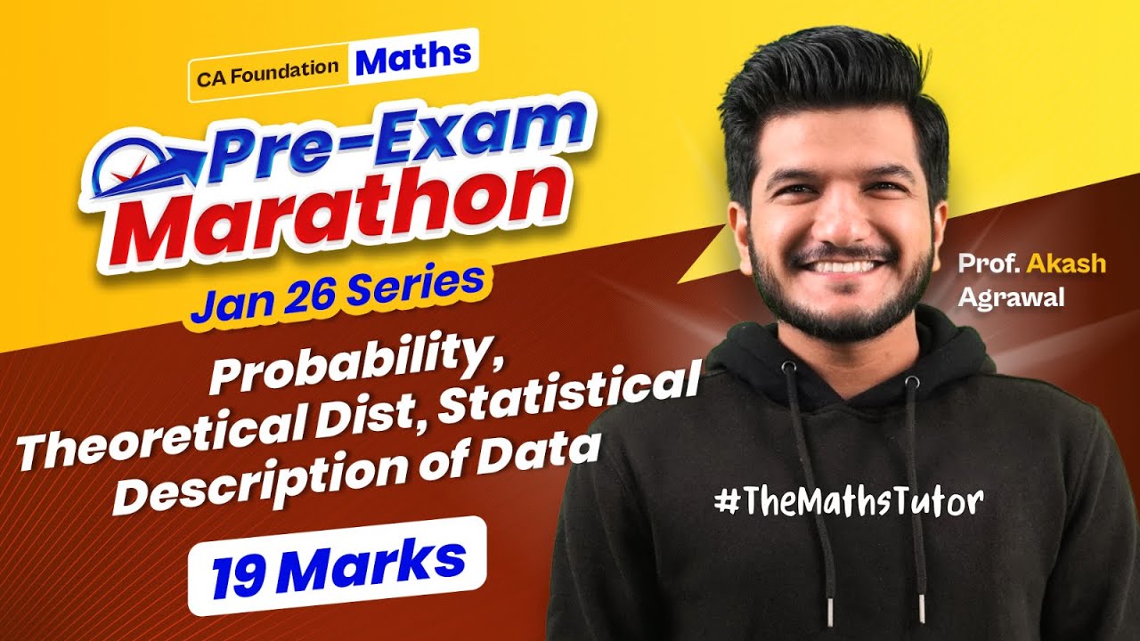Stats 19 marks | Part 2 | Pre Exam Marathon CA Foundation January 2026 | Akash Agrawal