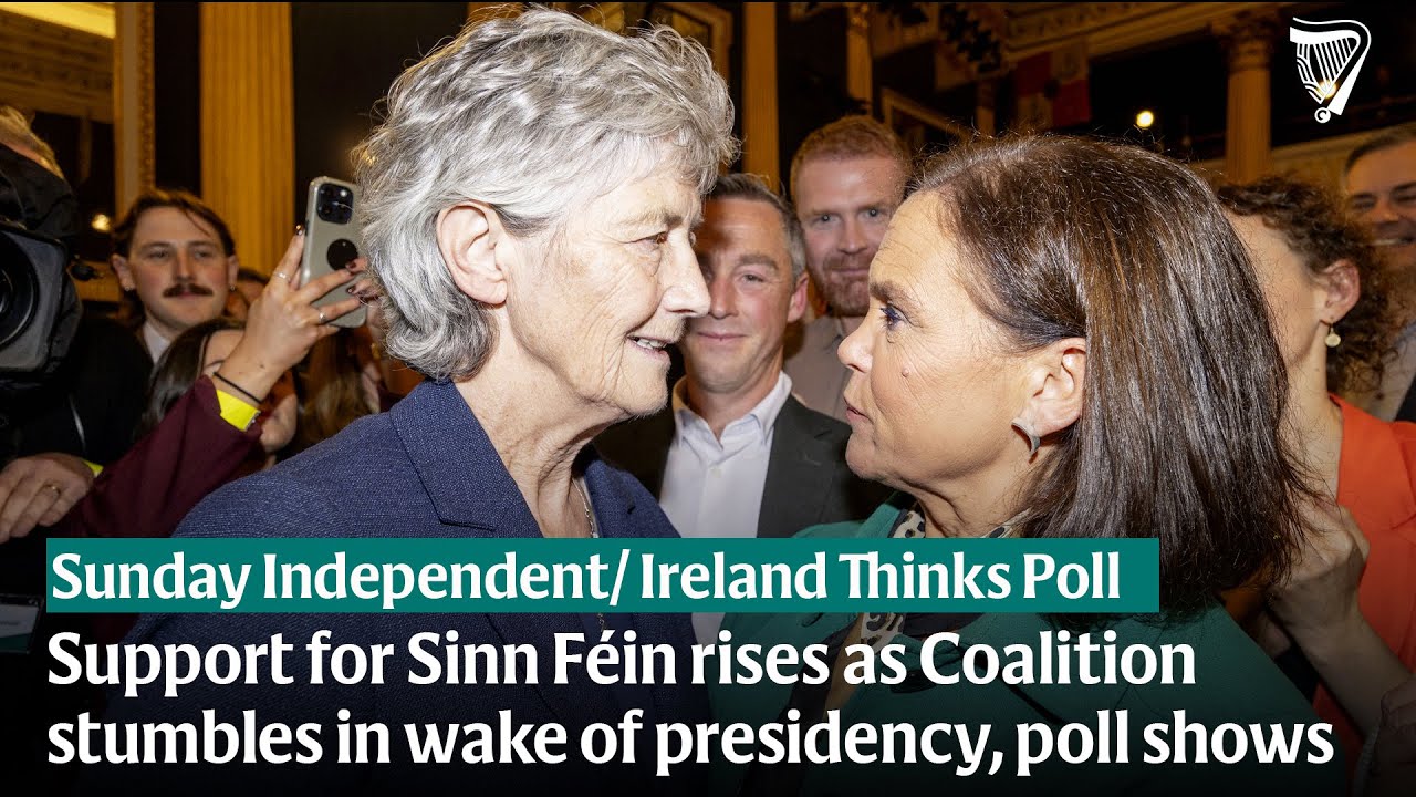 Support for Sinn F&eacute;in rises as Coalition stumbles in wake of presidency, poll shows