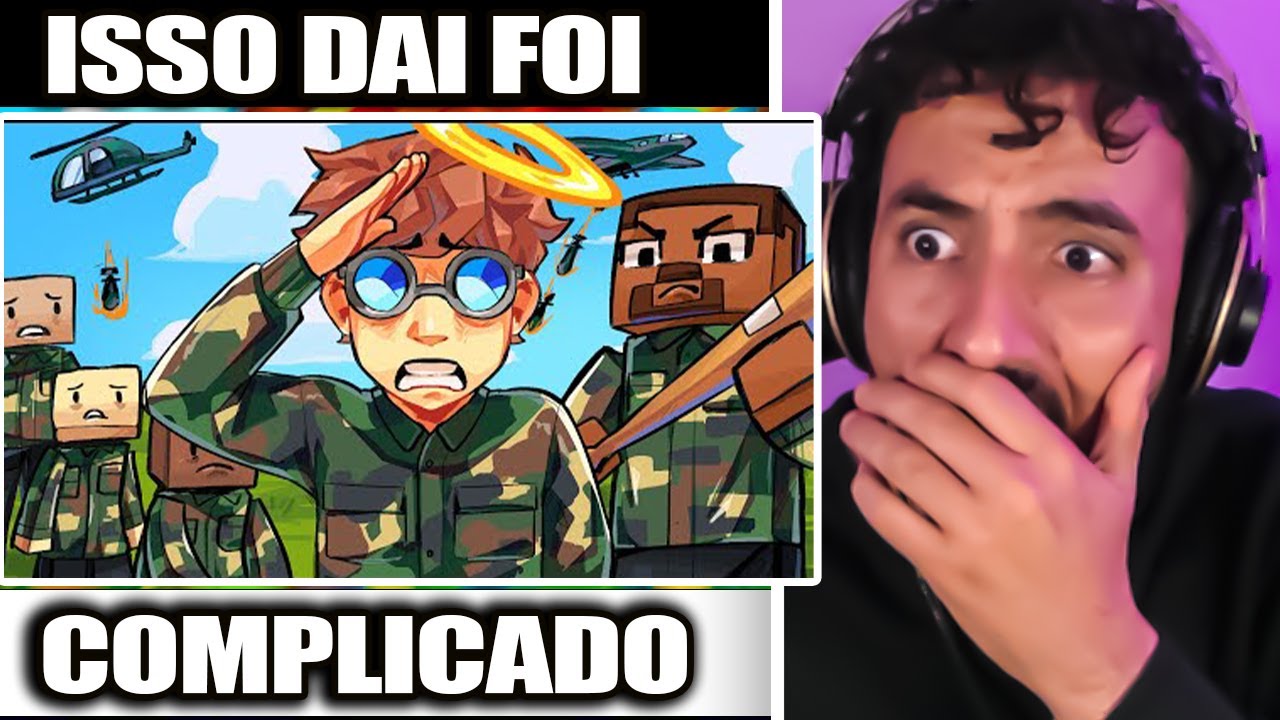 o EXERCITO BRASILEIRO no MINECRAFT é BIZARRO!!! | Leozin React