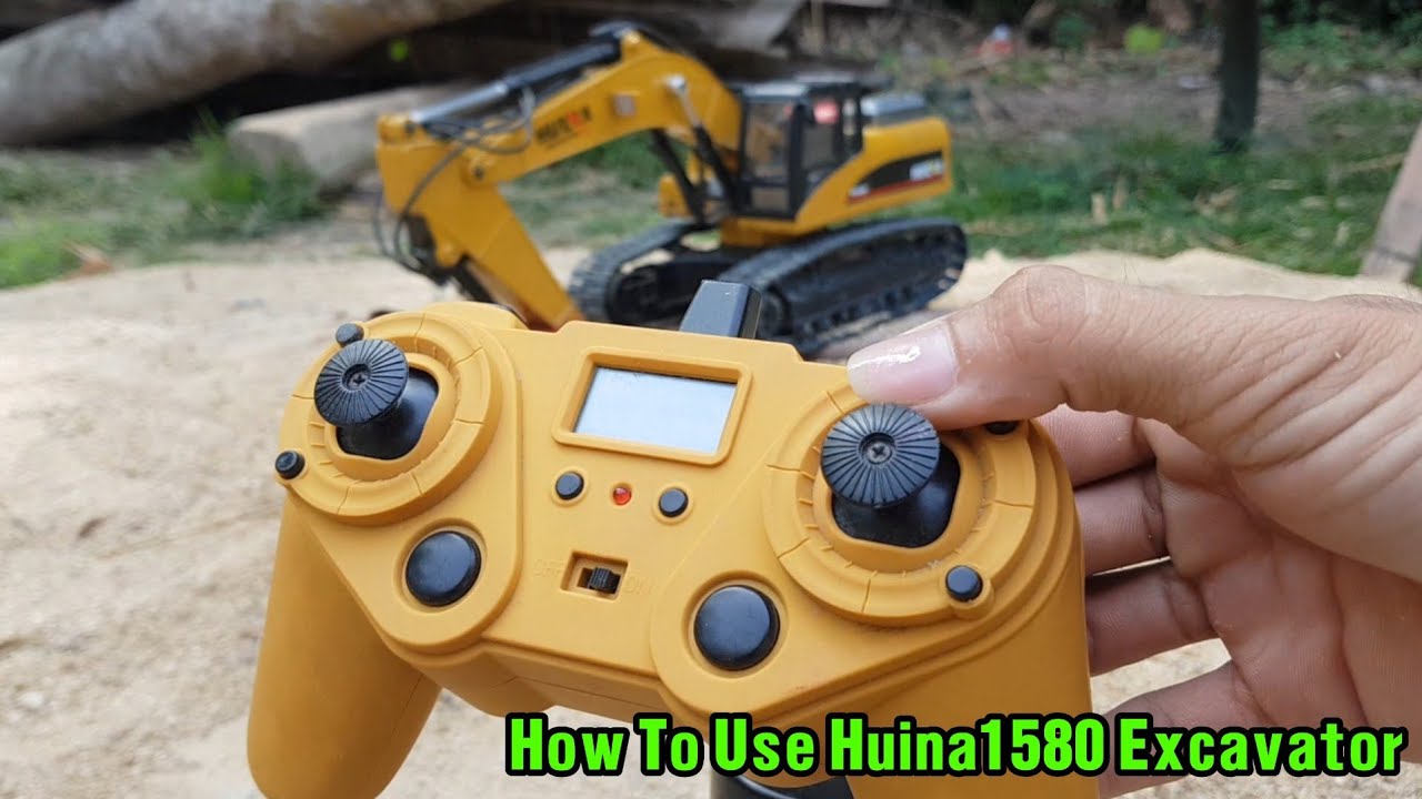 How to use huina 1580 huina excavator !! Huina Excavator Review