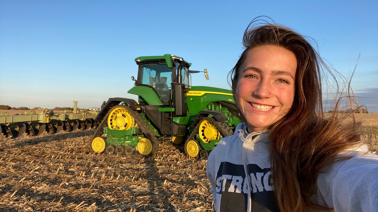 Высокая скорость и минимальная обработка почвы на John Deere 8RX