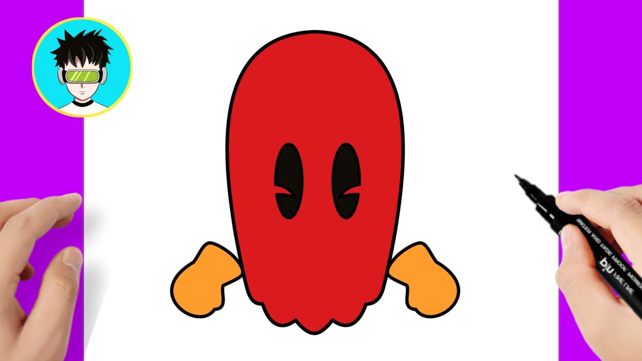 How to draw BLINKY from Stumble Guys - Pac-Man