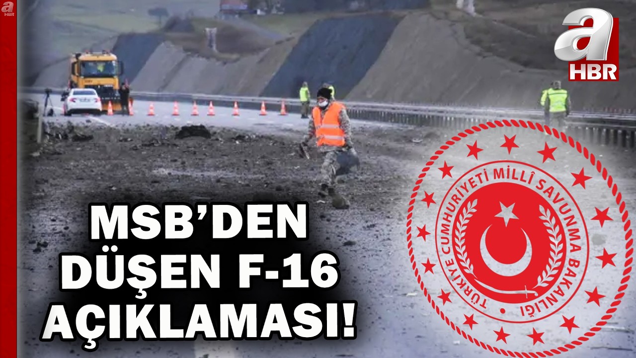 MSB'den düşen F-16 açıklaması: Pilot fırlatma sistemini son anda çalıştırdı! | A Haber