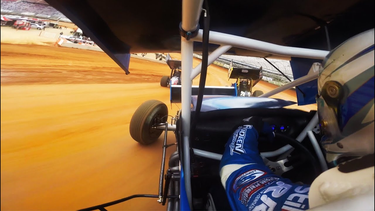 On board with Cory Eliason at Bristol Motor Speedway Dirt Track using JOES Universal GoPro Mount