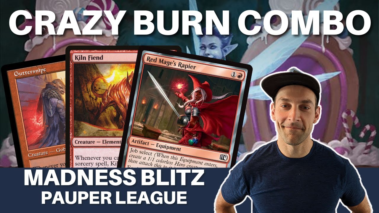 COMING IN HOT HOT HOT! Pauper Red Madness adding some high speed BLITZ with Red Mage's Rapier!