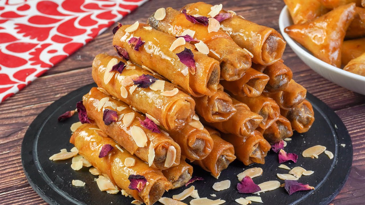 قنينطات أو سيجار باللوز - من أروع و أسهل المعسلات المغربية