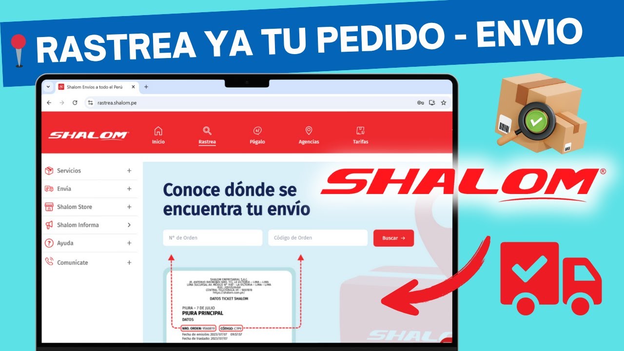 🔍 C&oacute;mo Rastrear tu Env&iacute;o en Shalom 2025 | Crea tu Cuenta y Haz Seguimiento Paso a Paso