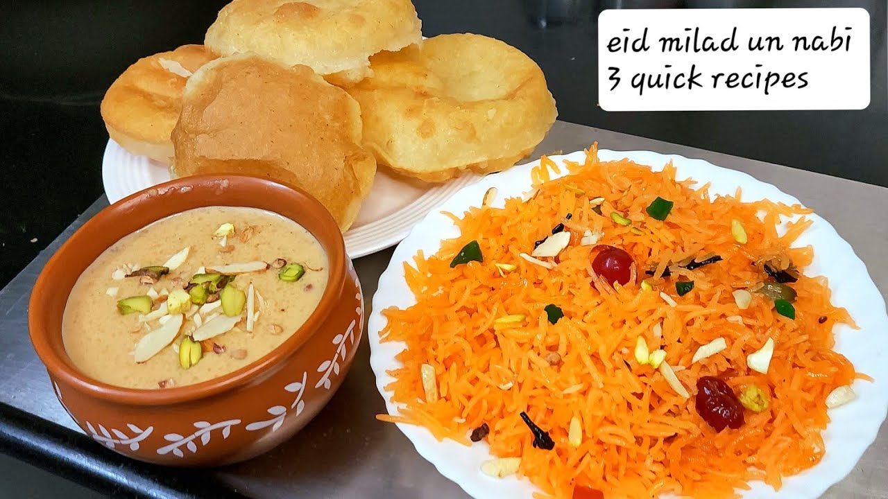 eid milad un nabi special | 3 quick recipes