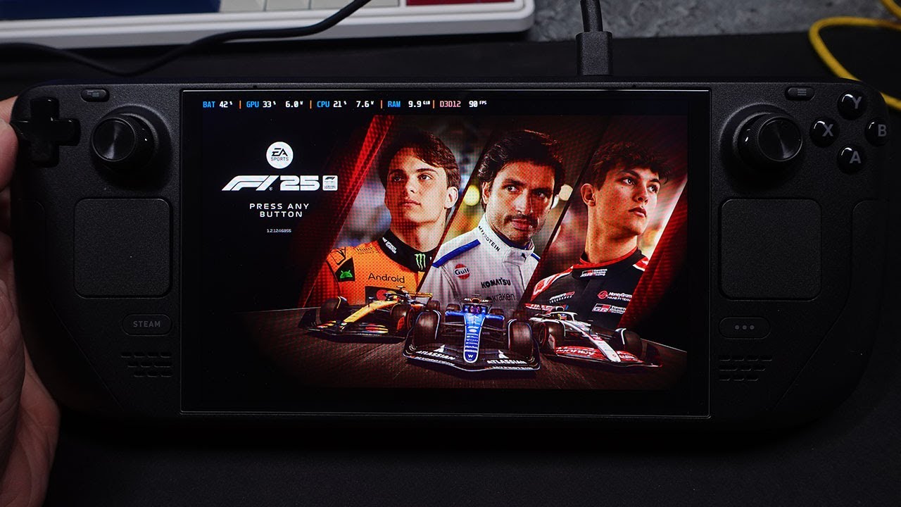 F1 25 Gameplay on Steam Deck Oled