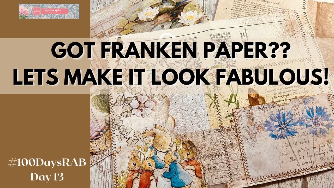 😍LETS USE OUR Franken papers and make pockets and tucks 😍