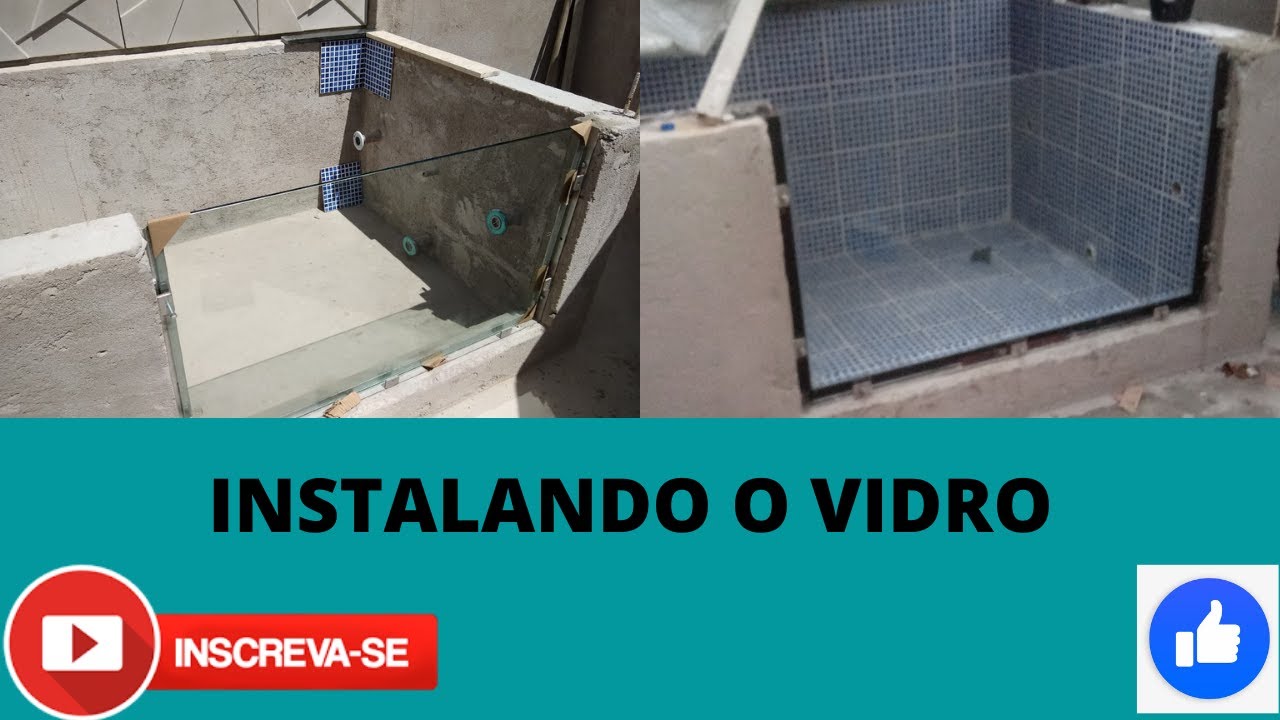 INSTALANDO VIDRO DA PISCINA