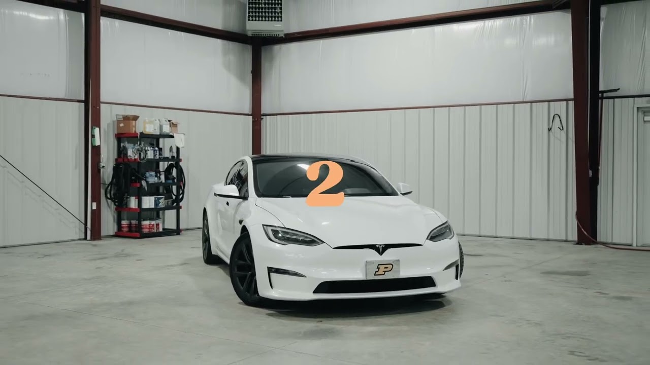 Wrapping a Tesla Model S Plaid in APA dead red