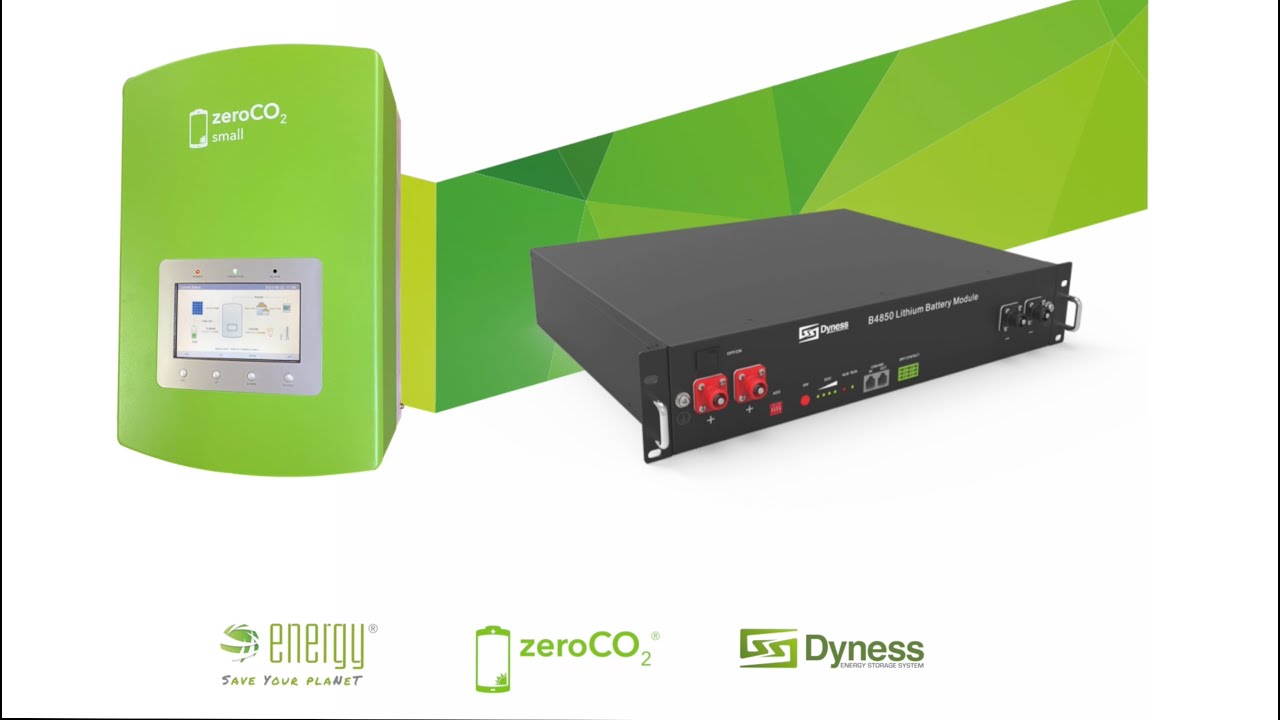Collegamento Inverter ZeroCO2 small con batterie DYNESS B4850