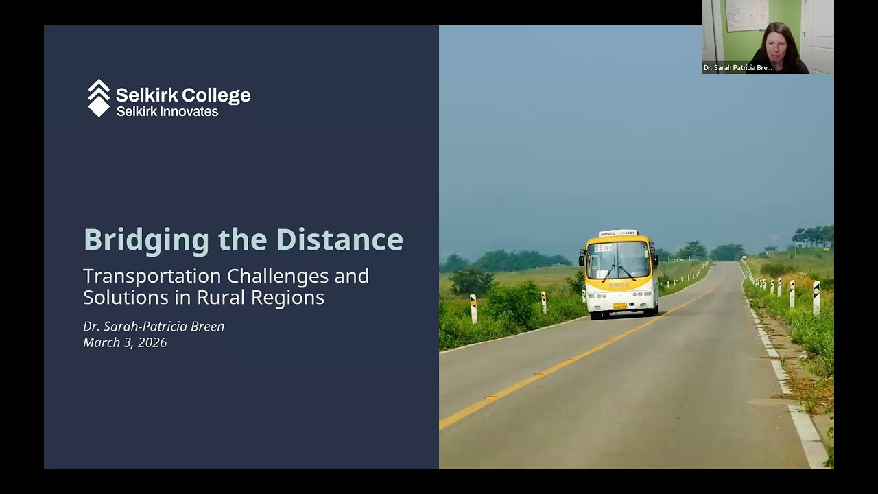 Transportation Challenges & Solutions in Rural Regions ft. Dr. Sarah Patricia Breen | Part 1