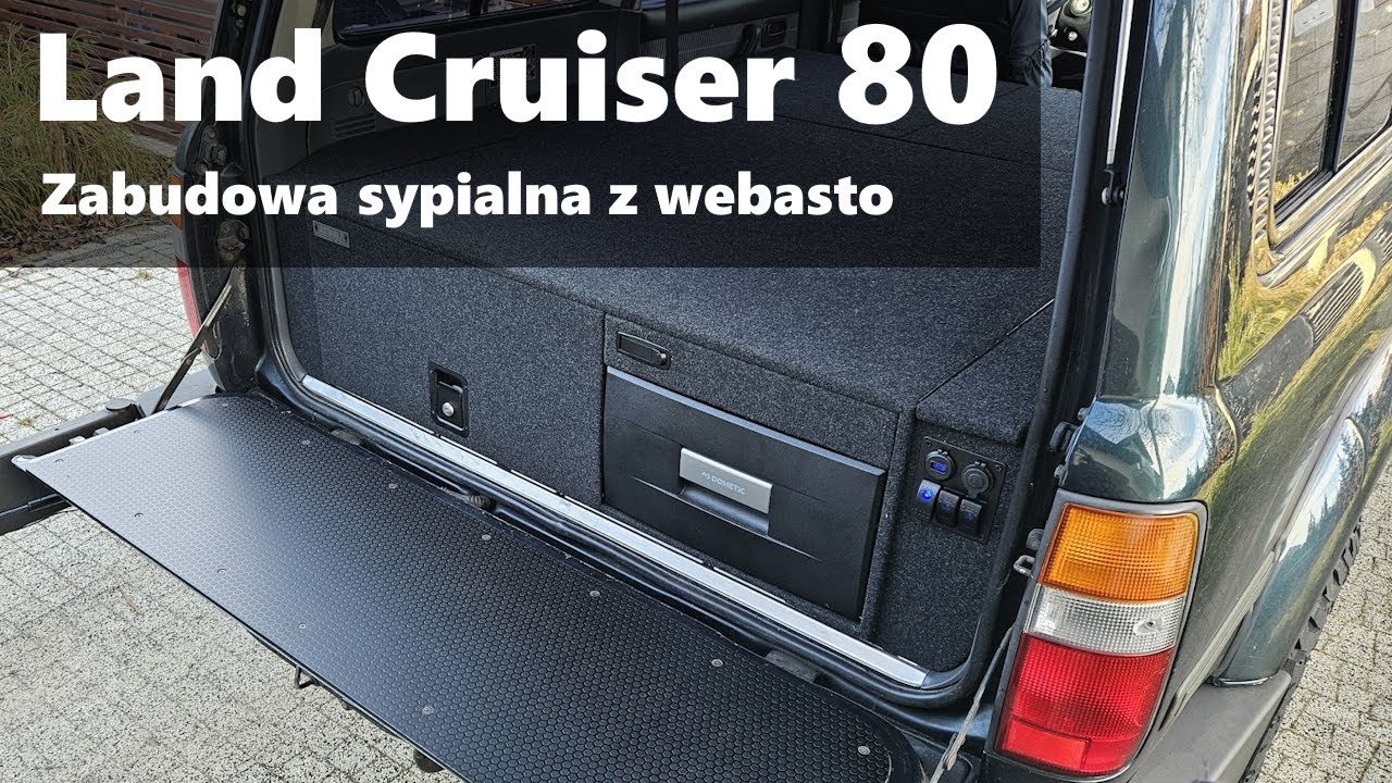 Toyota Land Cruiser 80 - zabudowa sypialna z webasto