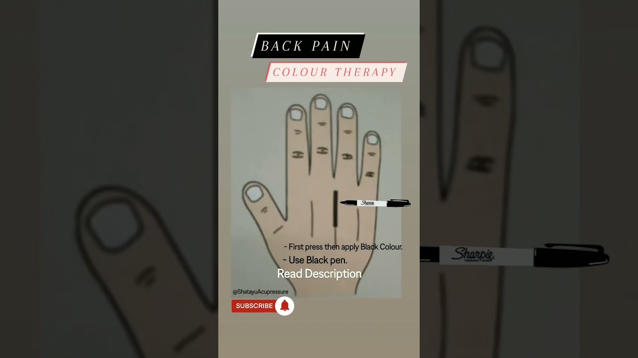Acupressure Point & Color Therapy For BACK PAIN  || Shatayu Acupressure  