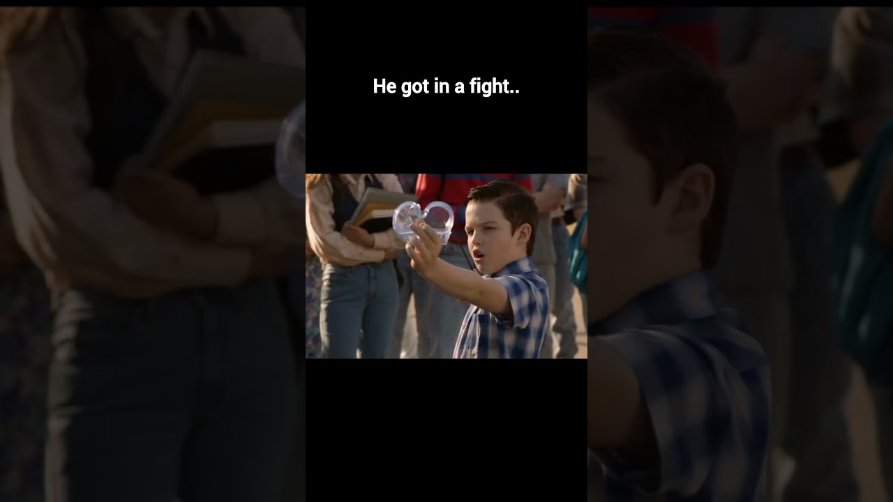 Sheldon got in a fight #movie #funny #youngsheldon #sheldoncooper #memes #clips #film #tbbt #tv