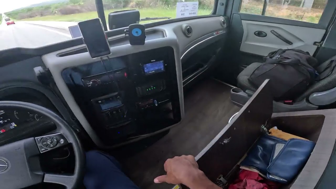 Ao volante, Viagem Satisfatória: Visão do Motorista 🚌 ​#Busologia #OnibusRodoviario #POV #viral #bus