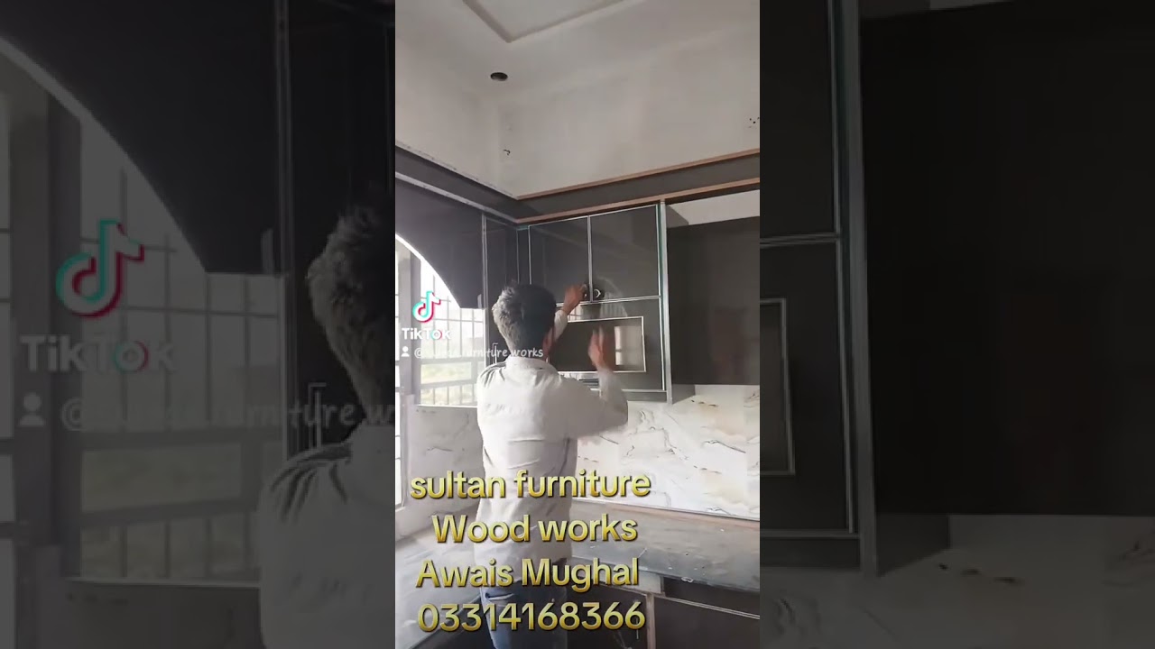 high glass uv kitchen cabinets dark grey 