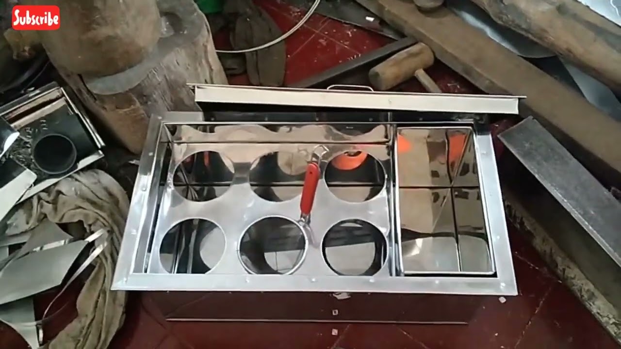 dandang mie ayam kotak 6 lubang
