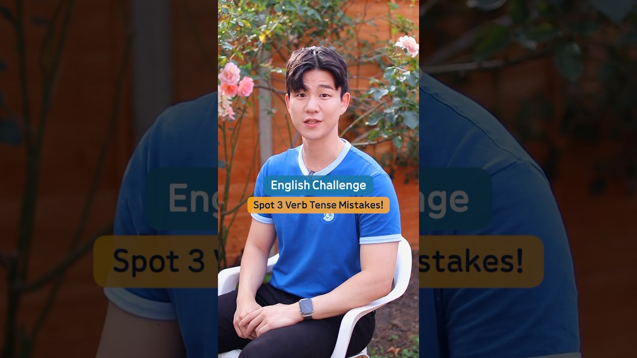 Can you spot the 3 verb tense mistakes? 👀​ with 