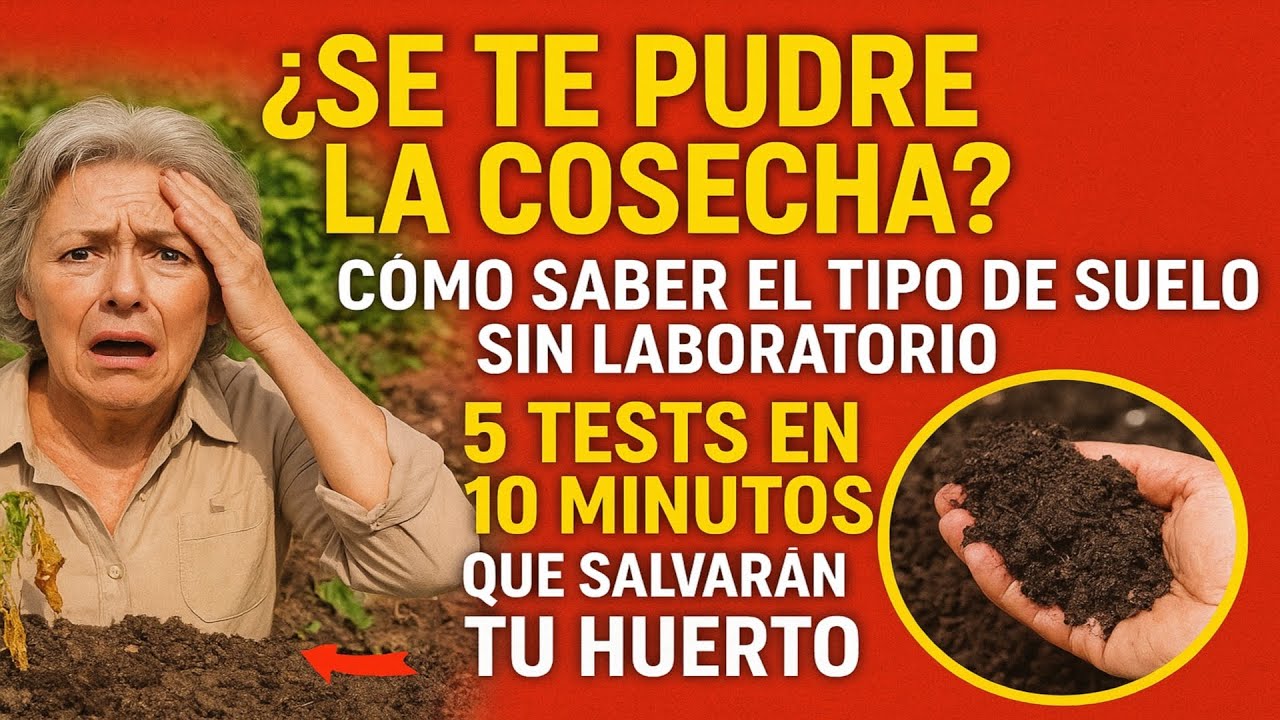 ¿Se te pudre la cosecha? Cómo saber el tipo de suelo sin laboratorio: 5 tests en 10 minutos que sal