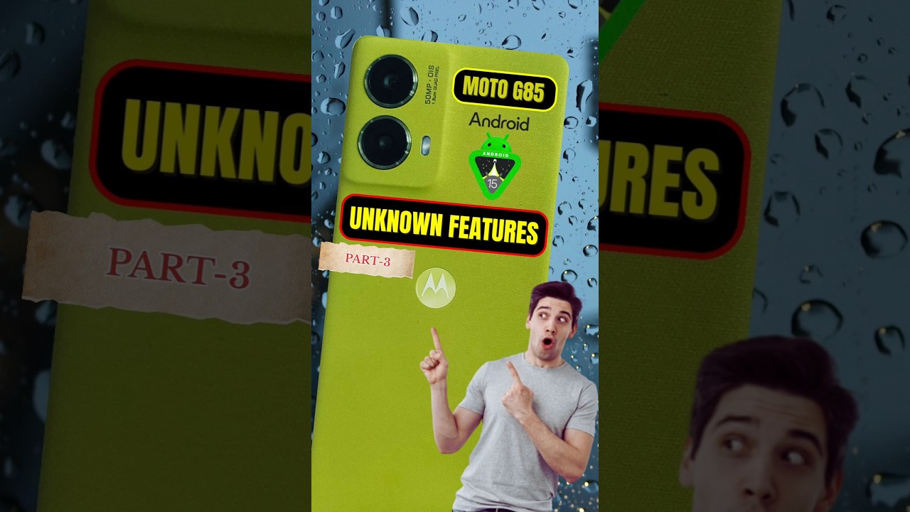 Motorola Moto G85 5G: Top Hidden Features in Android 15 (Part-3) #motog85 #android15 #shorts