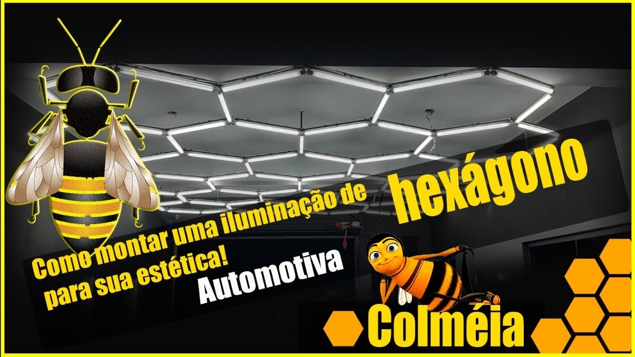 Como montar iluminação de hexágono para sua Estética Automotiva #fácil