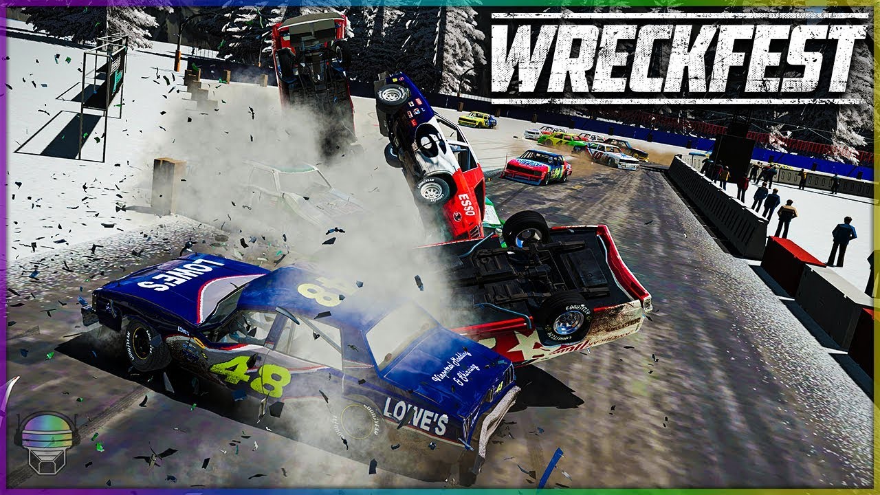 NASCAR RALLYCROSS WRECKING! | Wreckfest