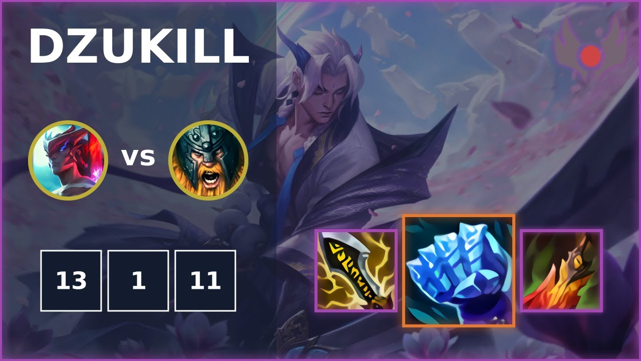 [ Dzukill ] Yone TOP vs Olaf | EUW GRANDMASTER | LOL Season 2022