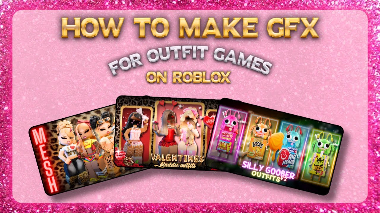 HOW TO MAKE GFX FOR ROBLOX OUTFIT GAMES