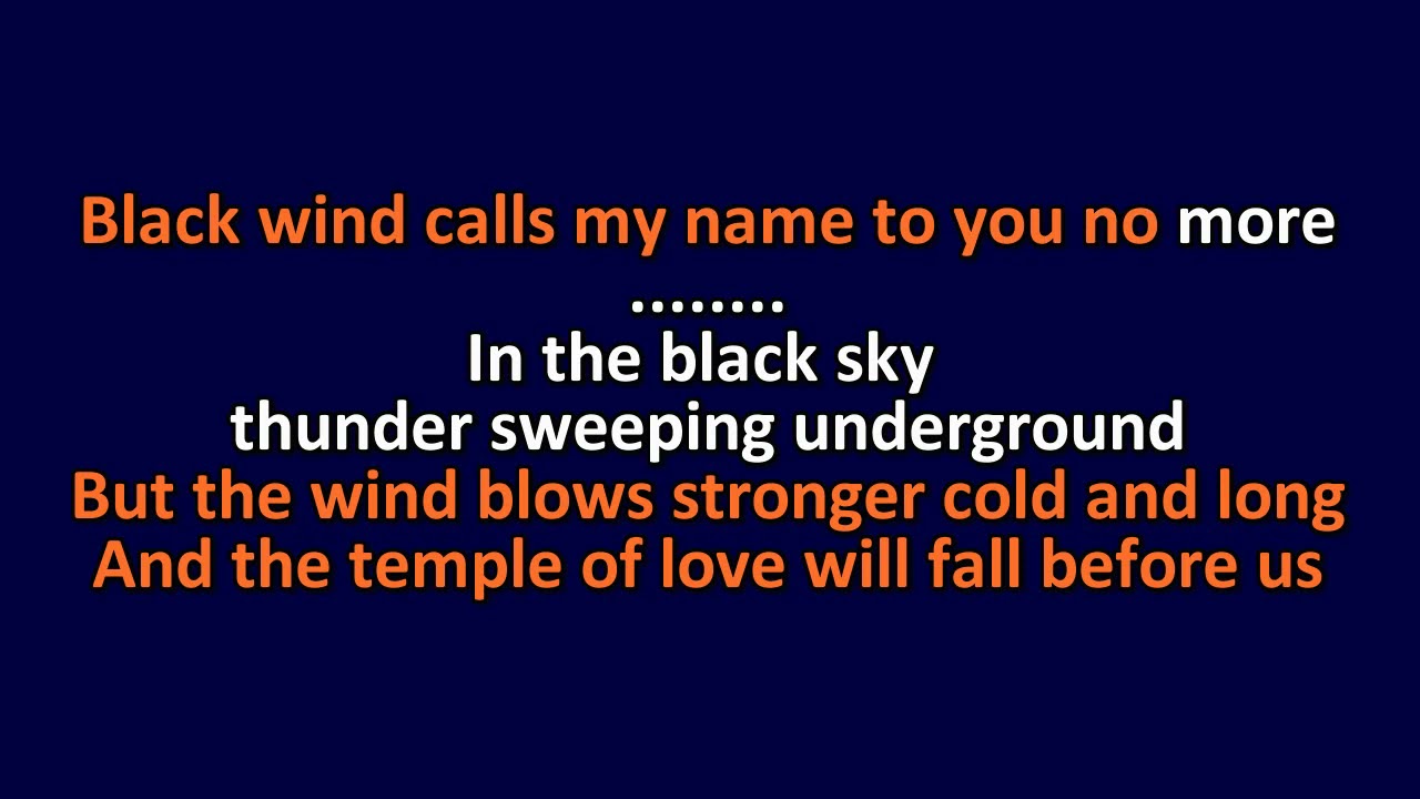 The Sisters of Mercy - Temple Of Love - Karaoke Instrumental Lyrics - ObsKure