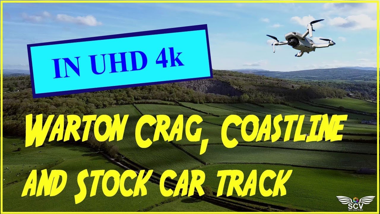 📽 Warton Coastline, Warton Crag and Stock car track in UHD 4K 📽 ( A Birds eye view )