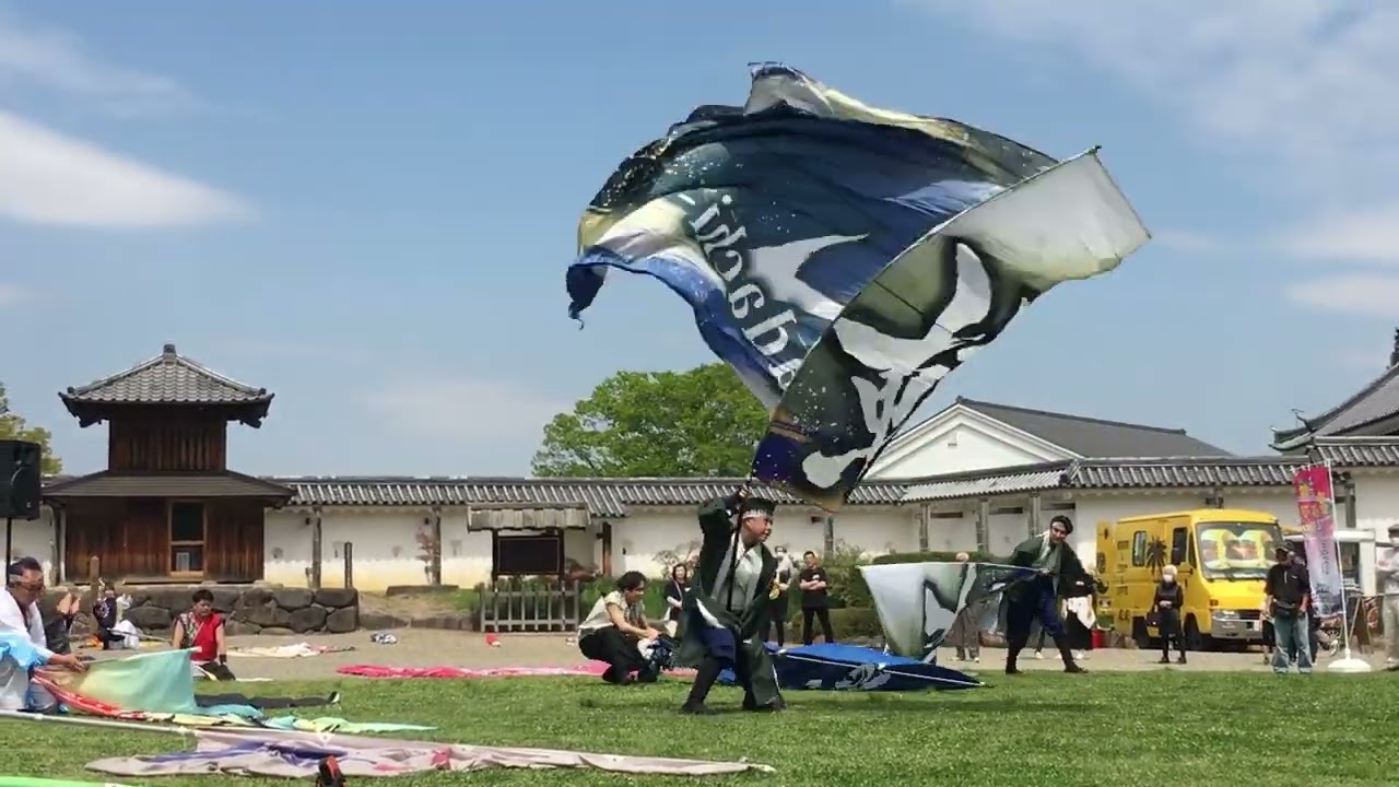 旗の競演　2024年YOSAKOIin白石城