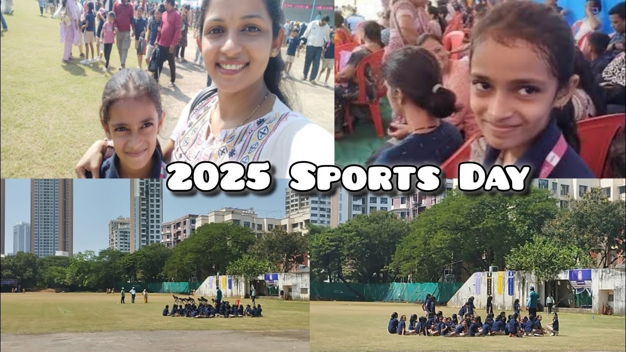 तनिषाच्या शाळेचे क्रीडा स्पर्धा २०२५ 🤗 Final Competition मधे पोहचली 🏃‍♀️Running competition